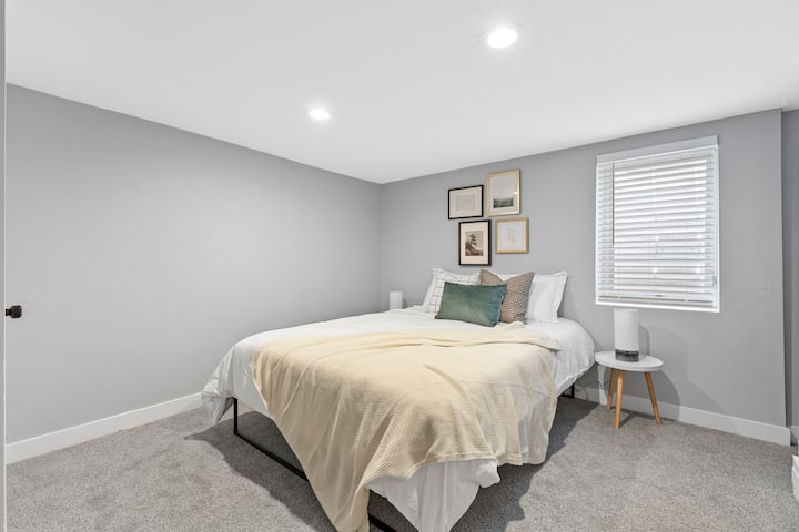 Spacious second bedroom ideal for roommates, guests, or a dedicated workspace.