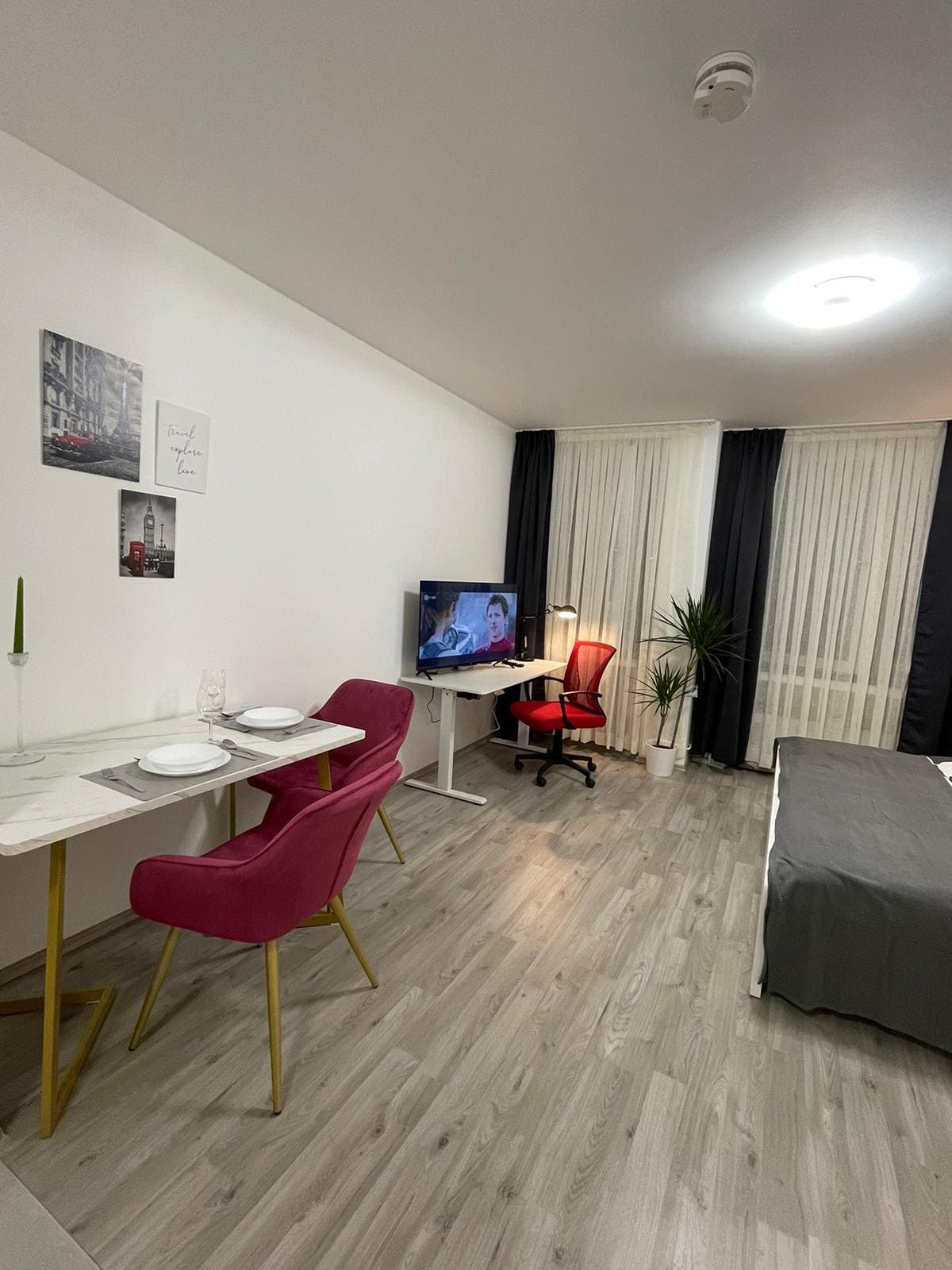 modern city apartment at the central station