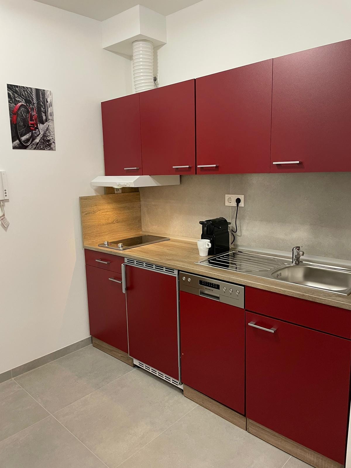 modern city apartment at the central station
