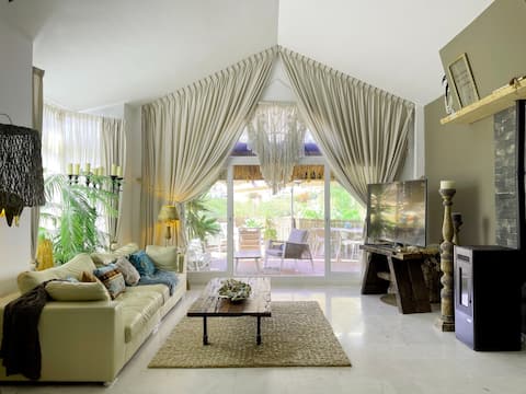 Popular Airbnb listing: Family House with Garden&Play Space-5mins to Beach in Mijas