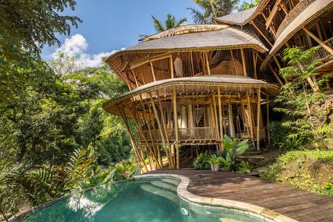 River House 3bedrooms Eco Bamboo House River View