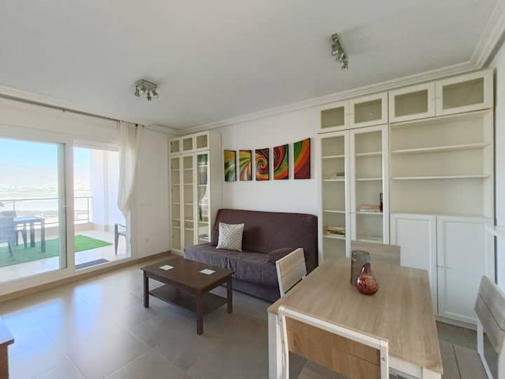Mar Y Sal 11 Suites, Terraza Con Vistas Al Mar - Roquetas de Mar