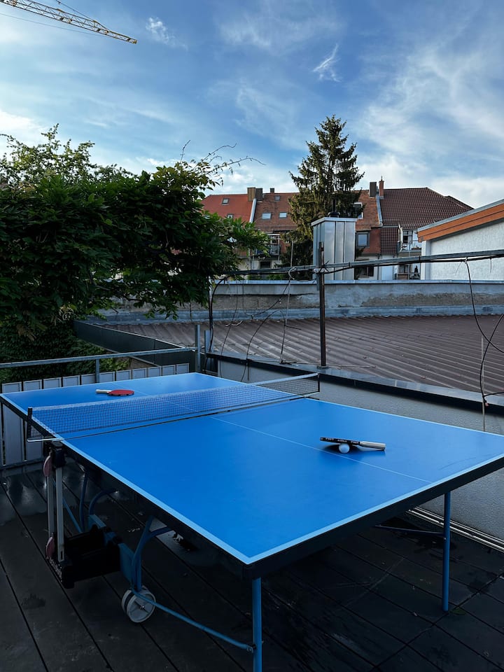 Loft-style duplex apartment with large terrace