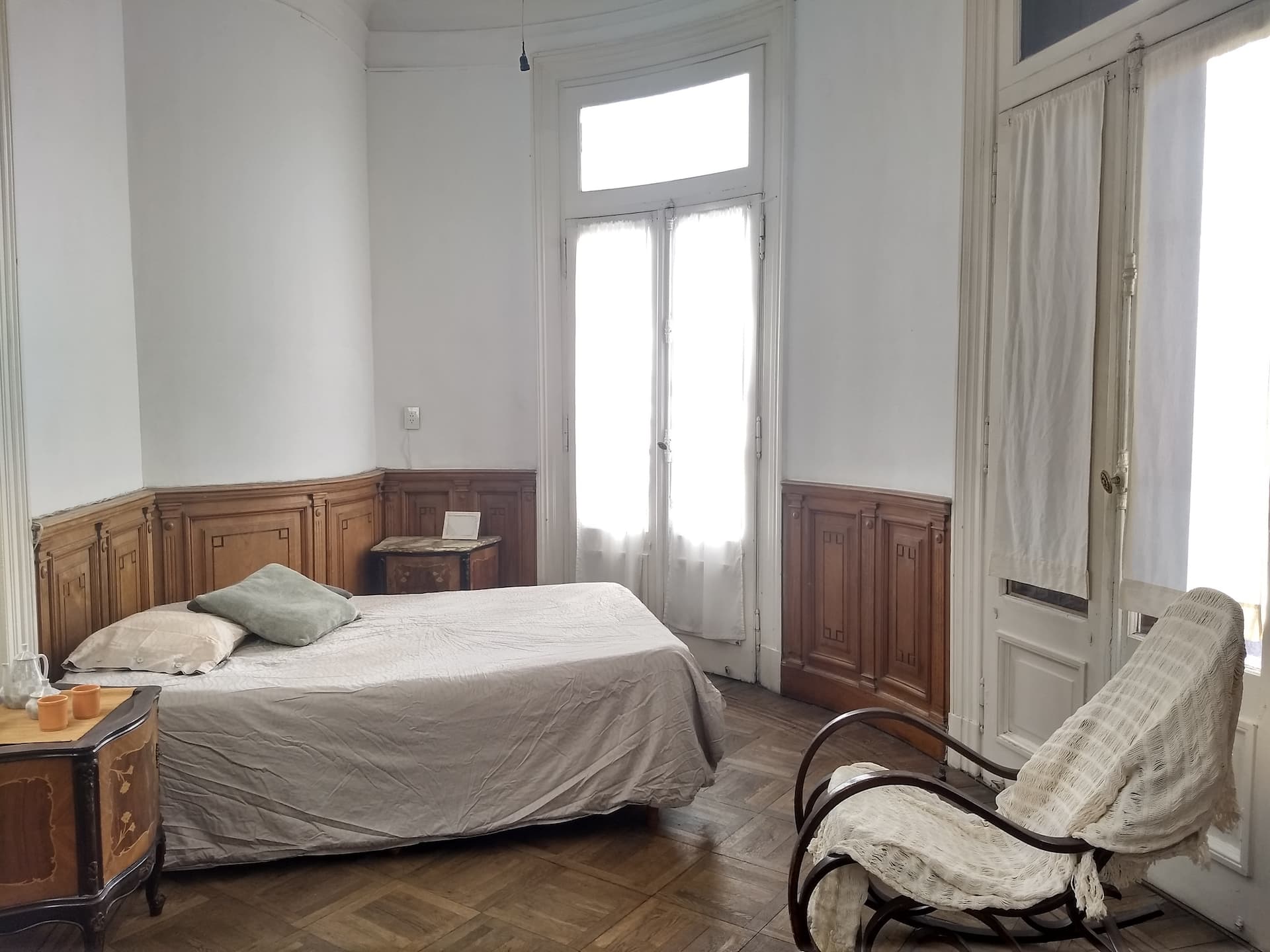 Departamento con 1 dormitorio y 3 balcones en San Telmo