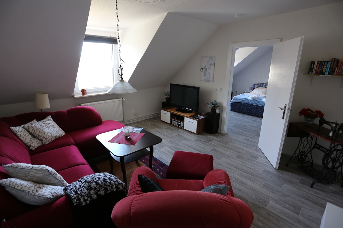 Anuncio de Airbnb popular: Quiet loft overlooking the river Rhine en Duisburg