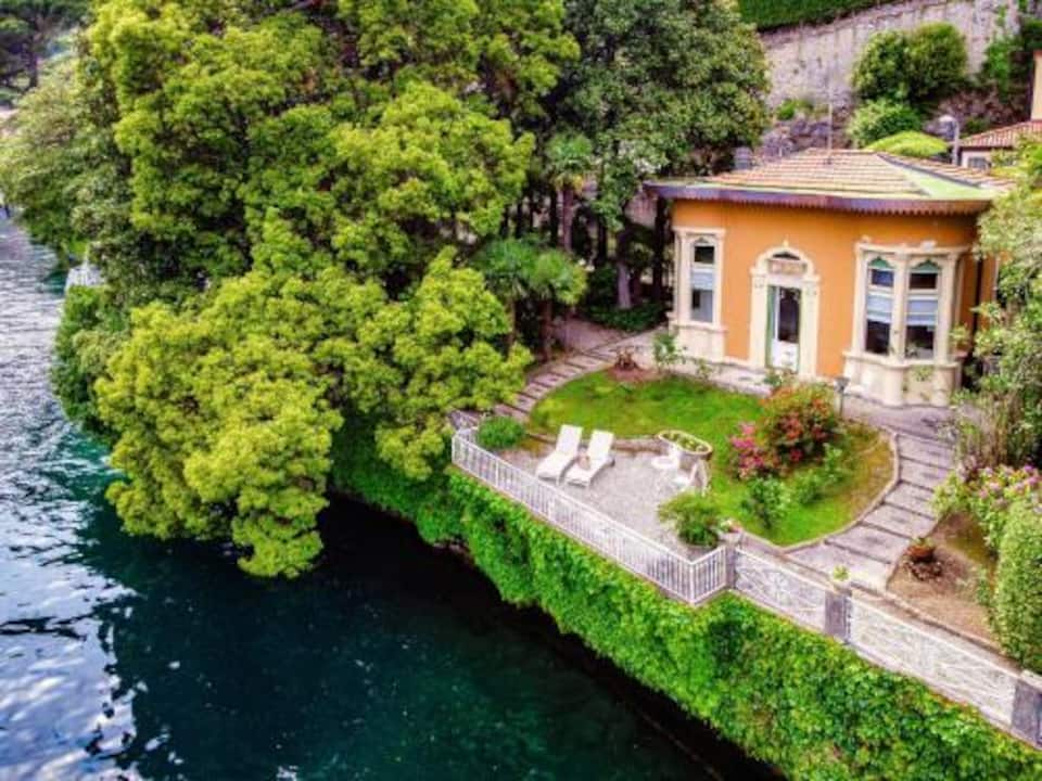 An art nouveau villetta on Lake Como, Laglio, Lombardy, Italy, photo 1 of 10