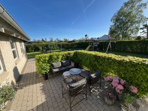 Family-friendly house and garden near Aarhus