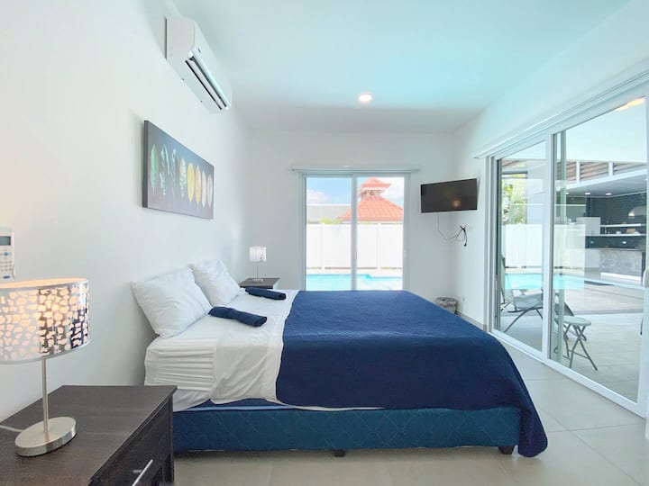 Master bedroom with ensuite full bathroom