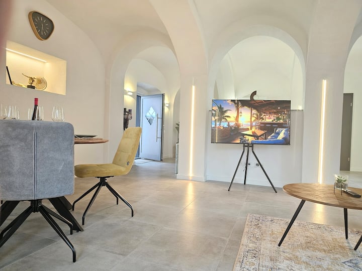 Vault I former horse stable I box spring I Nespresso