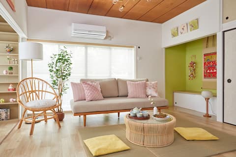 120 ㎡/Japanese Shiki/10 min by train from Haneda Airport/2 min walk from the station/Kids area/Entire house