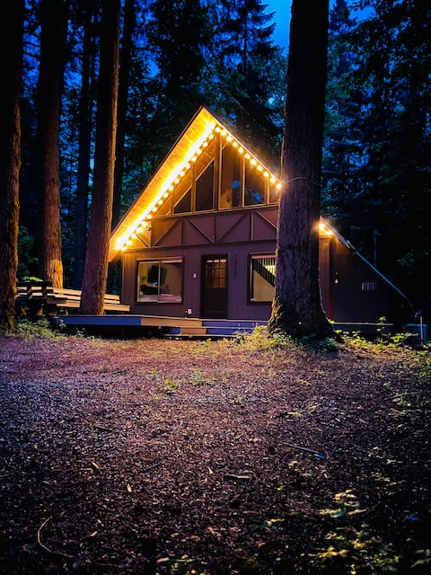 Luxury A-Frame w/ Hot Tub | Misty Mtn Haus