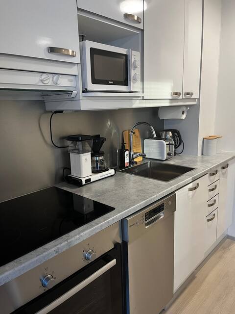 Top performing Airbnb: Stylish studio with parking space in Vaasa