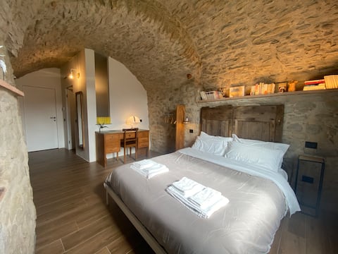 Double room in a medieval house