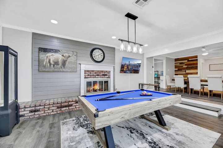 Modern Farmhouse Villa with Theater Room and Hot T