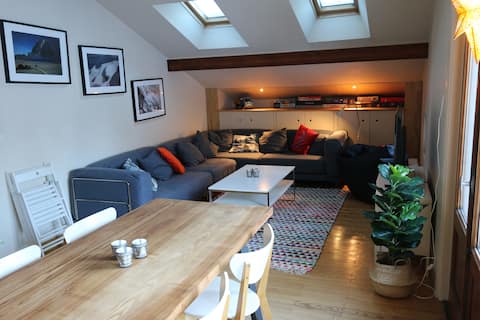 Top Airbnb: Chalet Les Pelerins top floor apartment à Chamonix Mont Blanc