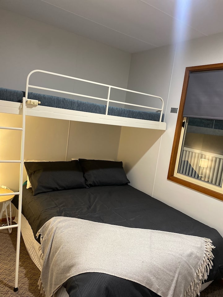 Bunk bed is available upon request. It will be available by default for bookings of 5 people.