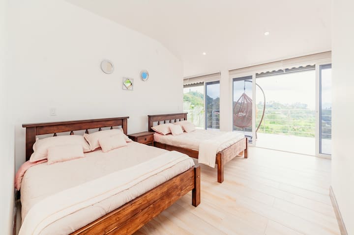 Dos camas dobles habitacion 1