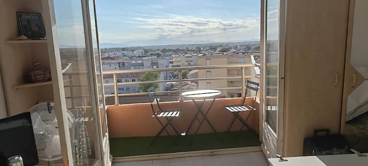 Canet Plage, Vue Dégagée, Immeuble Front De Mer. - Canet-en-Roussillon