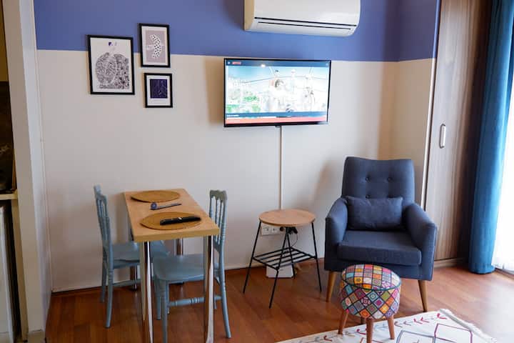 Style Studio Flat | Blueberry Suite (Ac) - Ataşehir