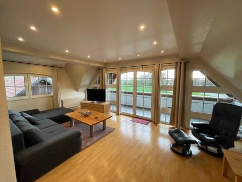 Spacious apartment with balcony