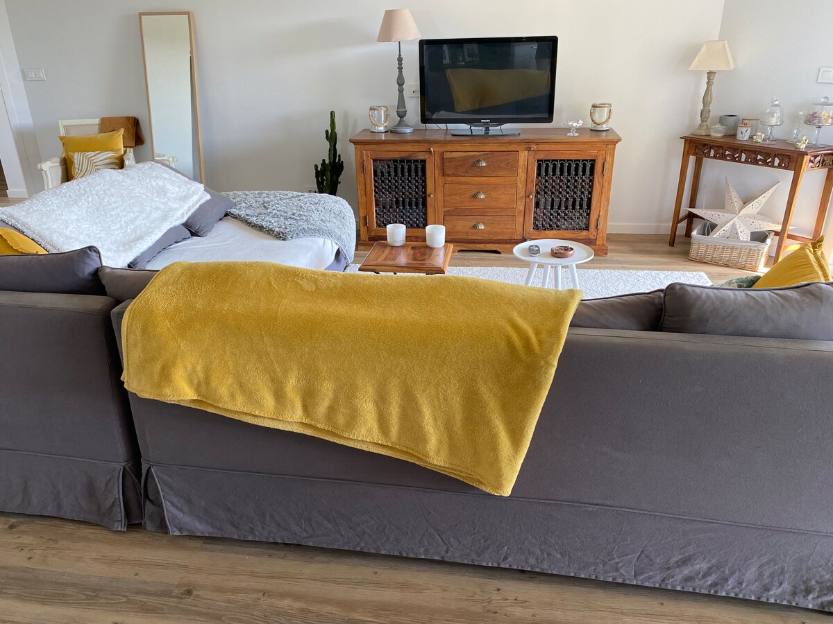 Popular Airbnb listing: 100 m2 quiet, a green setting. in Diocèse De Saint étienne