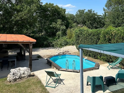 Les Chênes gîte, private pool
