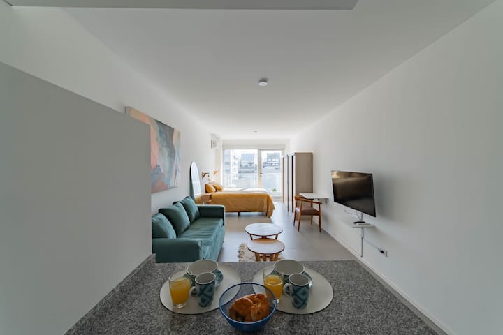 Kitnet em Palermo com piscina, academia e área de churrasco