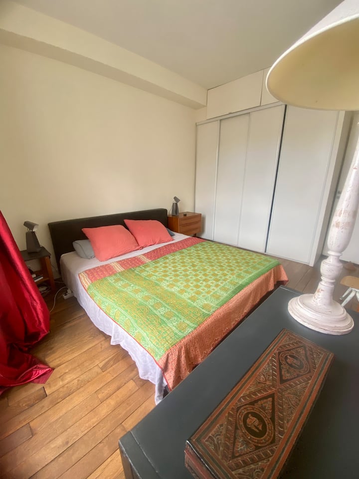 Chumba kikuu cha kulala - kitanda chenye upana wa 1m80