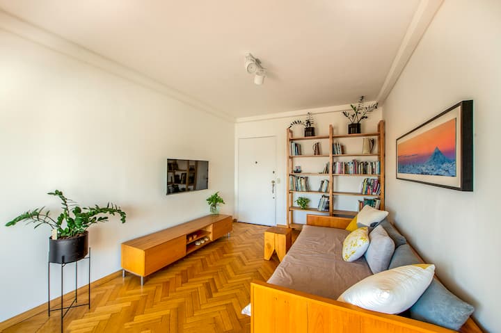 Apartamento de dois ambientes com varanda em Palermo