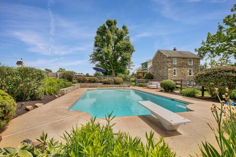Top 1% Historic Farmhouse: Pool, Hot Tub, 5-Star