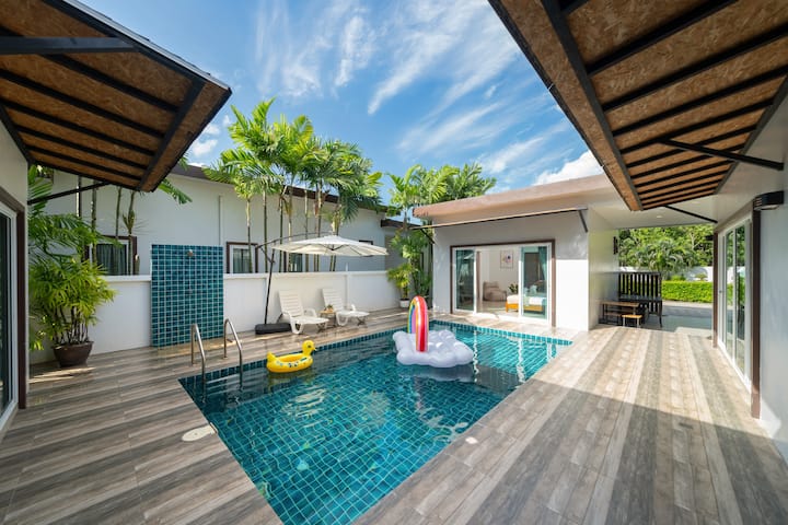 山屿C 三卧私人花园泳池别墅 步行餐厅 咖啡厅 超市 - Phuket district, Thailand