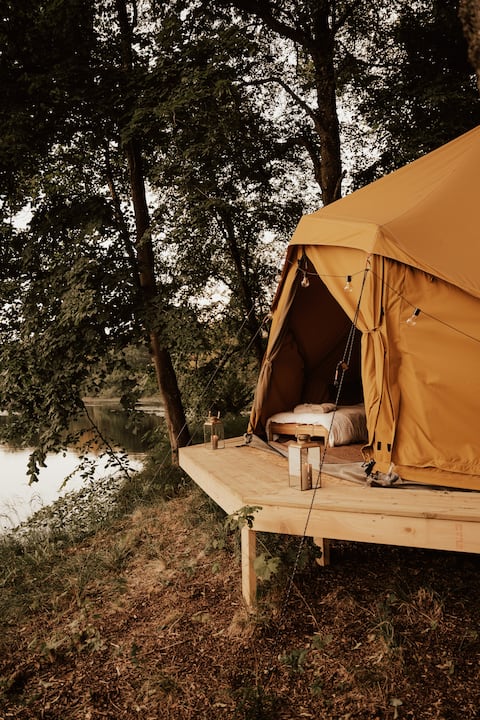 Island glamping in Halmstad City