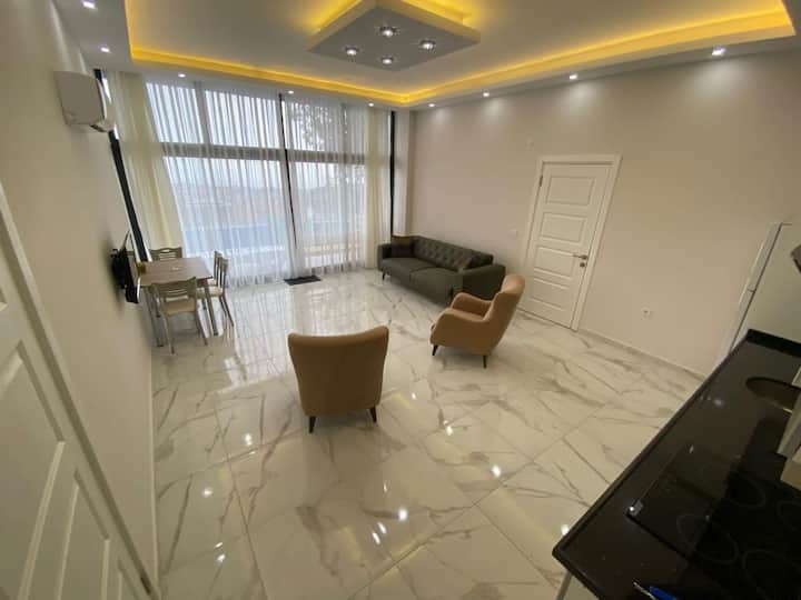 (B2) Aileye öZel Havuzlu Deniz Manzaralı - Alanya