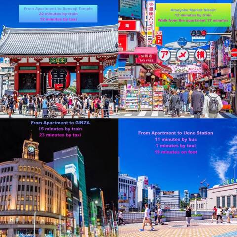 根津デュプレックスアットテラス東京セントラルステイ 2~10人新宿/渋谷/銀座/築地/浅草/原宿近い gallery image 4