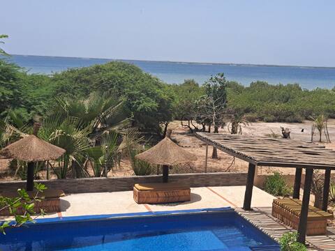 Villa entre le fleuve Saloum et l'océan Atlantique