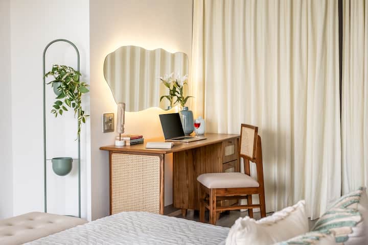 A dedicated corner for guests who need to take important business calls or get work done during their stay.
Ideal for long-duration stays and perfectly suited for CEOs and CXOs seeking comfort with productivity.