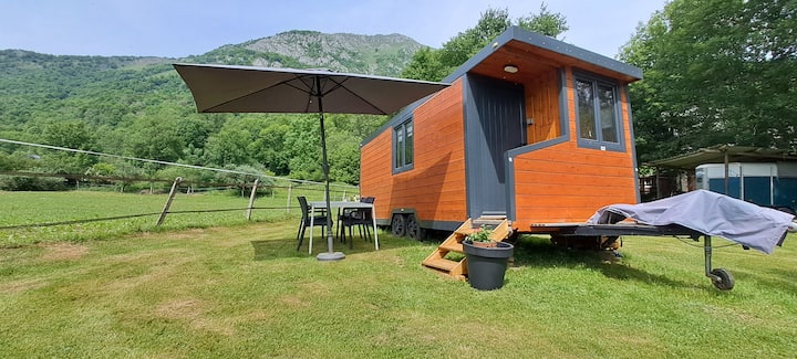 TINY HOUSE VUE SUR LES MONTAGNES