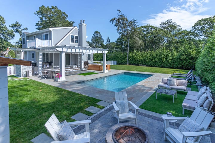 Hamptons Luxury • Pool, Jacuzzi & Outdoor Kitchen