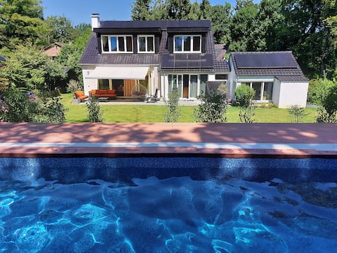 Sunny villa with garden and pool