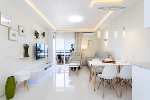 Successful Airbnb property: Luxury ocean view Playa Paraiso with heated pool in Adeje