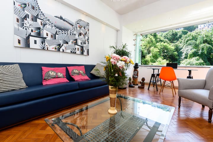 Copacabana 100 m plage très beau ap style vintage