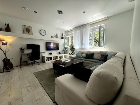 Workspace w/Monitor | City Center + Parking, AC