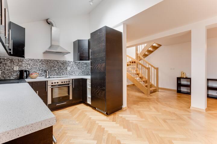 Spacious apt Bílkova 5C