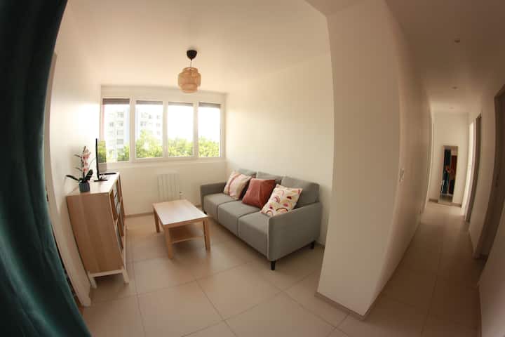 Appart 4 Chambres Moderne - Tram, Campus, Alpes - Grenoble