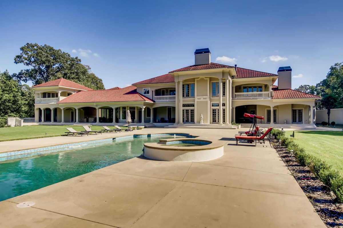 Luxury Mansion (12,900 sqft) on 54+ Acres w/ Pool