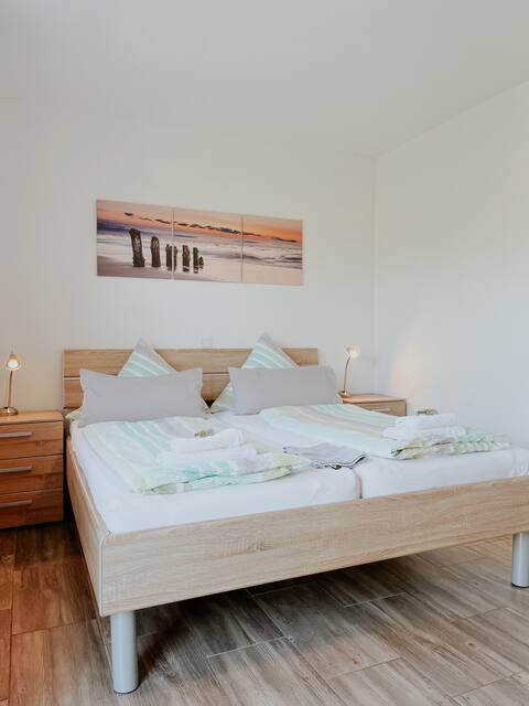 Haus Marksburg - Double bed, single bed, sofa