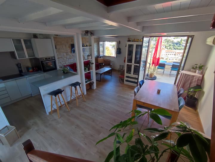 Maison D'été Lumineuse Avec Terrasse Panoramique - Tourrettes-sur-Loup