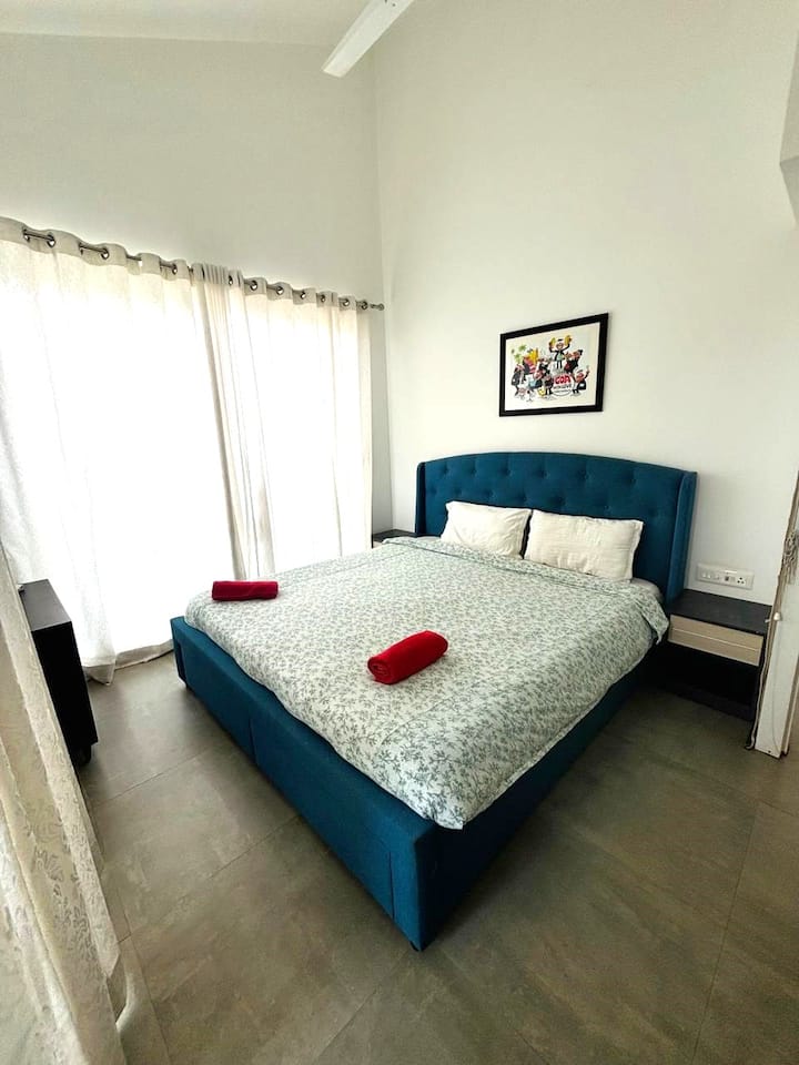 Tushar 305 · Най - готиният апартамент за обслужване 1BHK в Калангуте Гоа