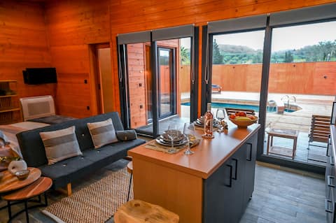 Luxurious Eco Suite 2 with private sauna and pool!