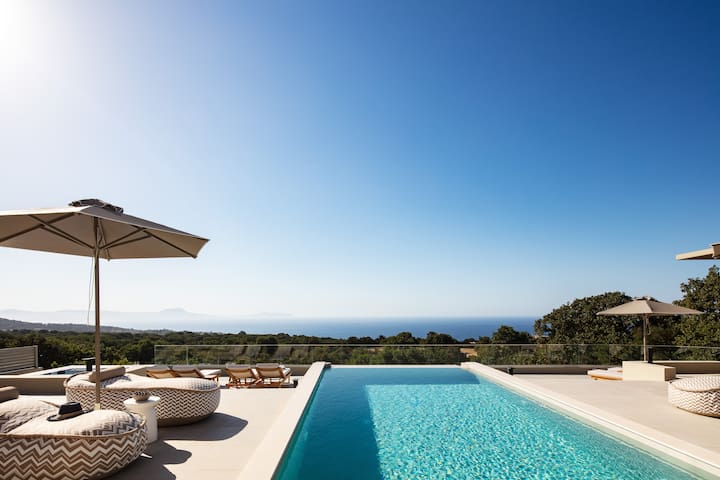 Manto Villa I, Heated Pool, Spa Whirlpool, SeaView